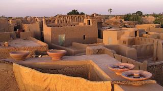 Lehmhaeuser in Djenne Mali